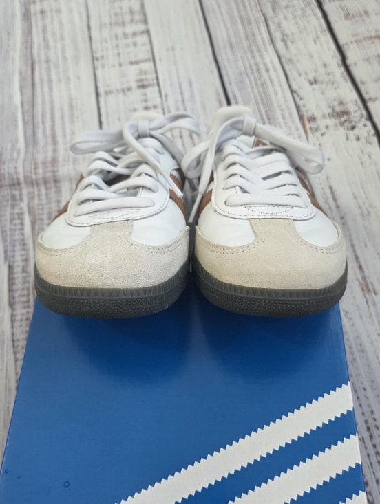 Adidas Samba OG Crystal White Clay Strata Sneakers JR5147 Women's Size 8 EUC - Picture 9 of 11